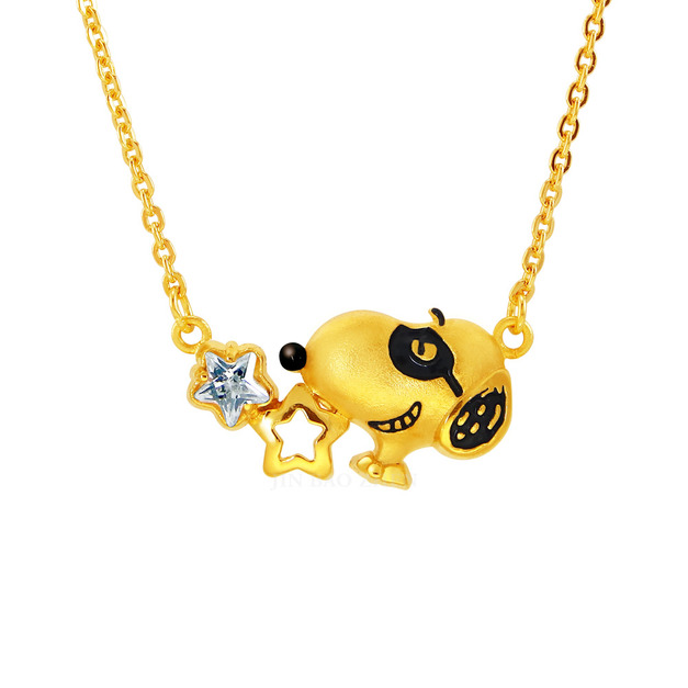 史努比SNOOPY-英雄之光-黃金項鍊