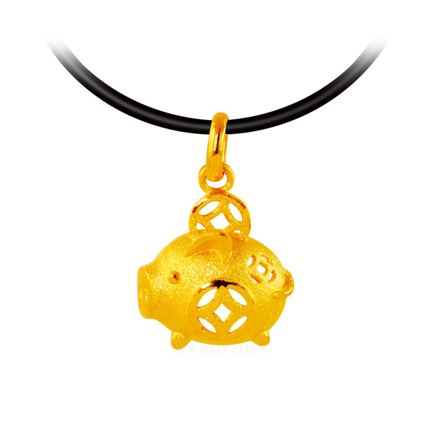財飽飽豬-黃金墜子