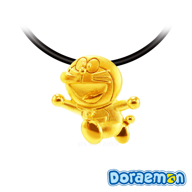 哆啦a夢Doraemon-開懷大笑-黃金墜子