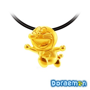 哆啦a夢Doraemon-開懷大笑-黃金墜子