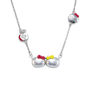Hello Kitty凱蒂貓-家族派對-純銀項鍊