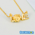 LOVE-哆啦a夢Doraemon-黃金項鍊_1