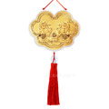 金虎爺項鍊-如意造型神明金牌-15公分 (0.12錢)_2