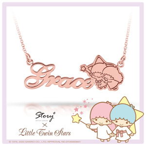 飛行款-KikiLala雙星仙子-客製純銀項鍊