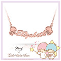凝望款-KikiLala雙星仙子-客製純銀項鍊_2