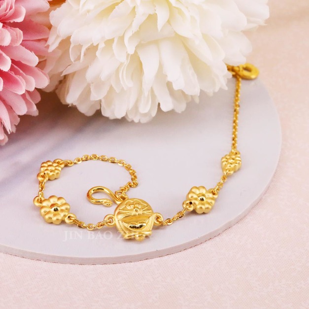 百花齊放-哆啦a夢Doraemon-黃金手鍊