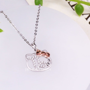 魔羯座(12/22~1/20)-Hello Kitty凱蒂貓-星座銀飾墜子