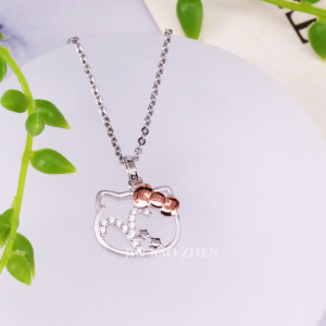 牡羊座(3/21~4/20)-Hello Kitty凱蒂貓-星座銀飾墜子