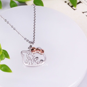 獅子座(7/23~8/22)-Hello Kitty凱蒂貓-星座銀飾墜子