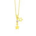 閃亮的心-星星黃金項鍊