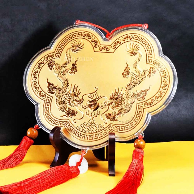 神明金牌(特大) 19.5公分(0.20錢)-壓克力流蘇掛式金牌-還願酬神謝神金牌