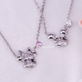 愛心米妮純銀項鍊_1