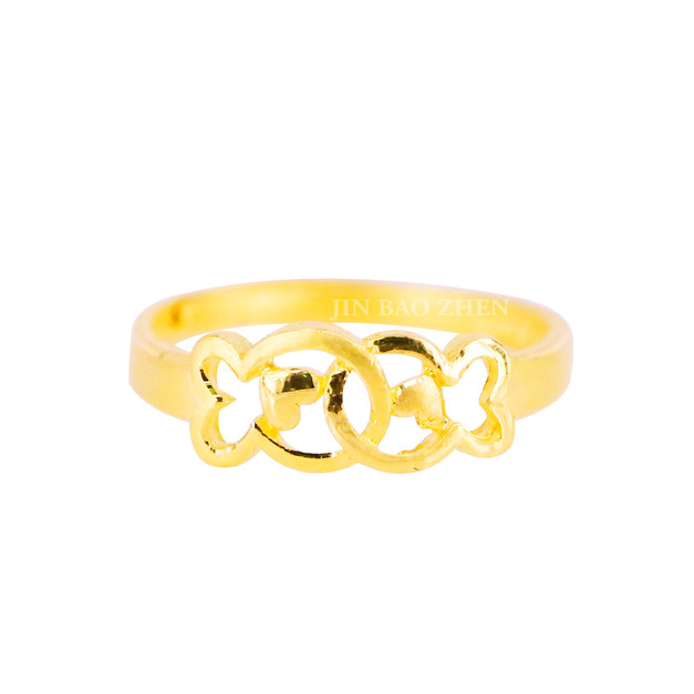 相愛小魚-黃金戒指-小魚戒指