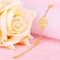 永恆玫瑰-玫瑰花黃金手鍊_1