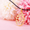 歐式花禮-雕花黃金墜子_1