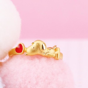 啾啾史努比-黃金戒指-SNOOPY