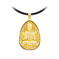 觀音賜福-觀音菩薩黃金墜子