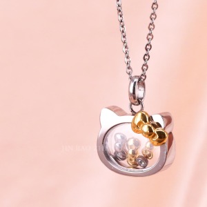 遇見幸福-Hello Kitty凱蒂貓-鋼飾墜子