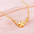 幸運一刻-幸運草黃金項鍊_1