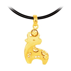 財牛-開運黃金墜