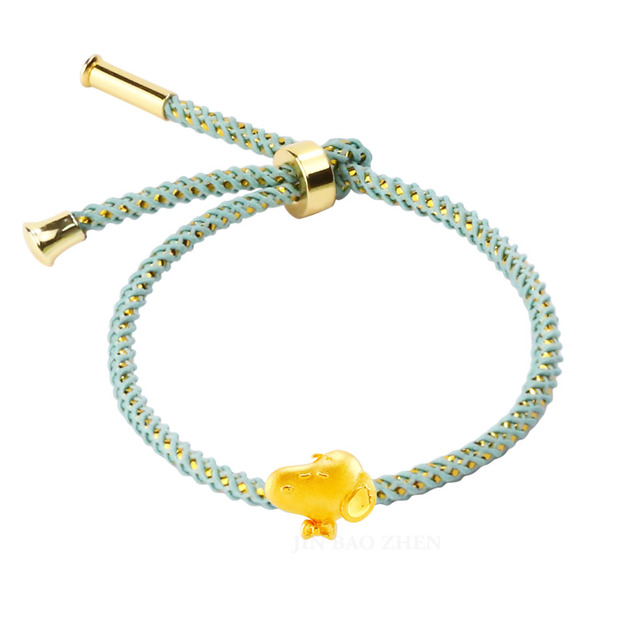 史努比SNOOPY-優雅紳士-單顆黃金串珠