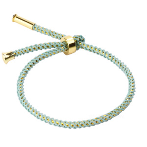 高級米蘭繩手鍊-薄荷琉璃糖