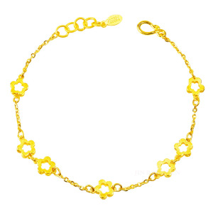百花齊放-黃金手鍊
