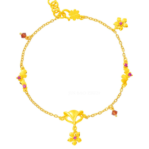 喜緣狐-黃金手鍊-狐狸造型手鍊