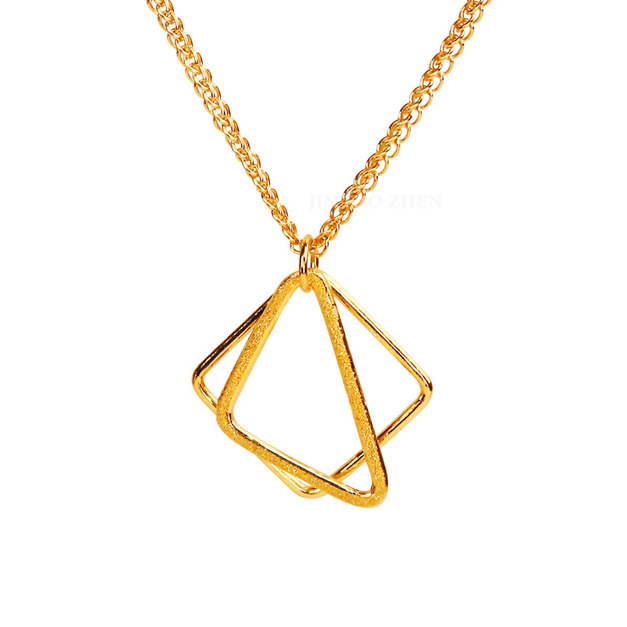最初的夢想-幾何黃金項鍊
