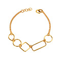 春日初綻-幾何造型黃金手鍊-日好