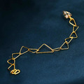 雅典娜的獻禮-三角形幾何黃金手鍊_2