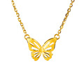 幽靜花園-蝴蝶黃金項鍊