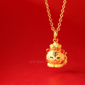 萌虎元寶-虎年彌月黃金墜子-福虎誕生_1