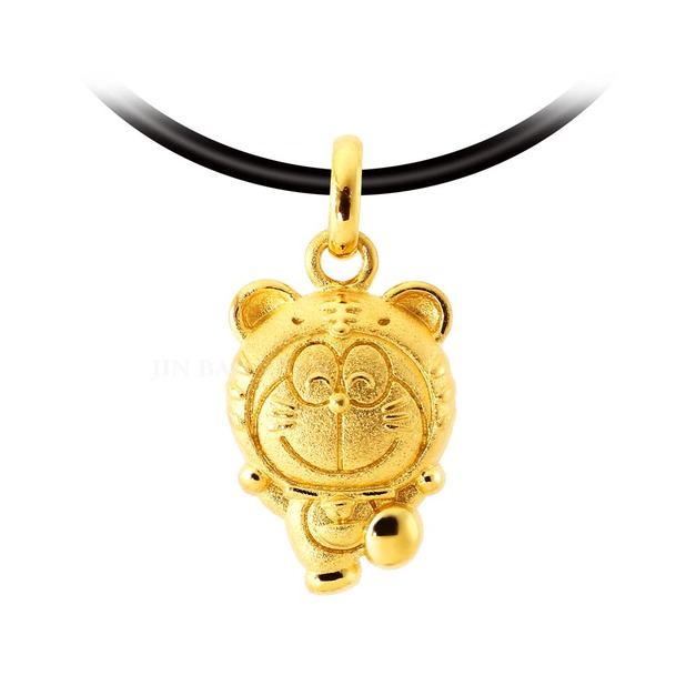 生肖虎-哆啦a夢Doraemon-十二生肖-黃金墜子