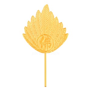 濟公扇子-純黃金打造客製化訂做(訂金預付款)