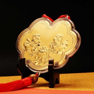 虎爺-神明金牌(小)10公分(0.03錢)