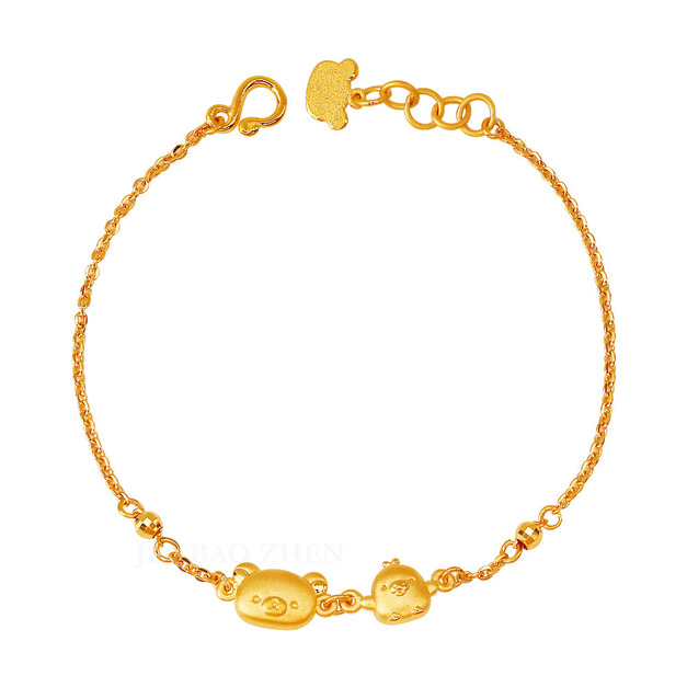 愜意時光-拉拉熊黃金手鍊-Rilakkuma