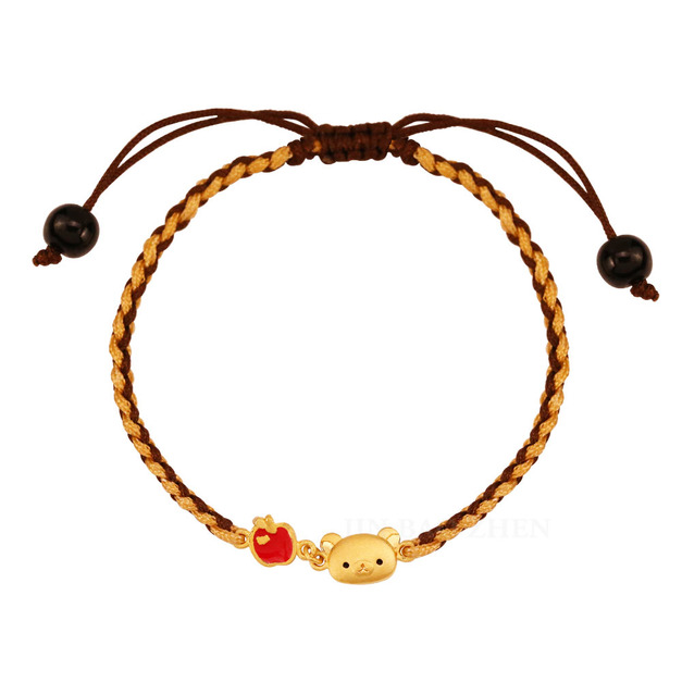 午茶時光-拉拉熊黃金手鍊-Rilakkuma