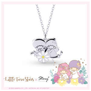 雙子星小雛菊系列-KikiLala小雛菊純銀項鍊