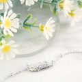 雙子星小雛菊系列-KikiLala小雛菊純銀手鍊_2