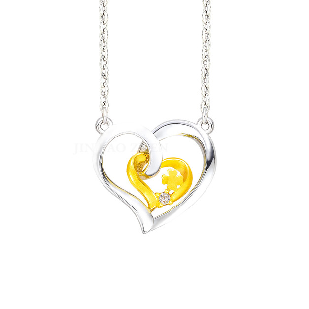 決定愛-金加銀項鍊