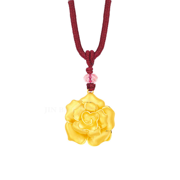 珍愛花語-黃金墜子