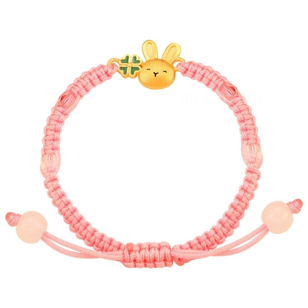 幸運兔兔-兔年開運黃金手鍊-金兔來了