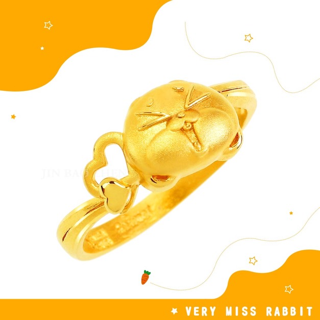 一見傾心-好想兔黃金戒指-Very miss rabbit