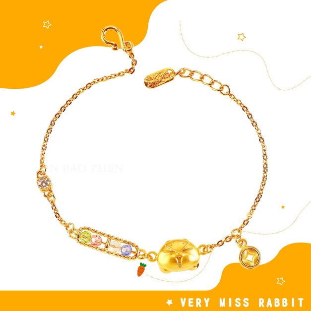 好想有錢-好想兔黃金手鍊-Very miss rabbit