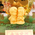 永浴愛河-西式婚禮祝福純黃金藝術擺件_1
