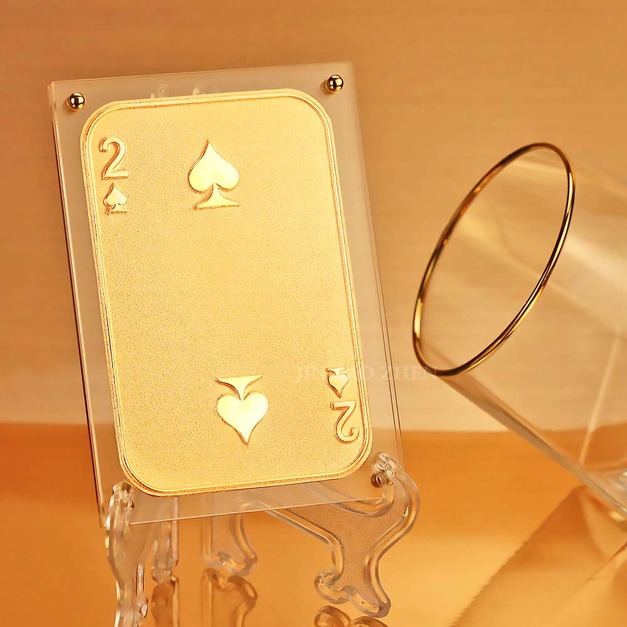 雙喜臨門黃金撲克牌-黑桃2