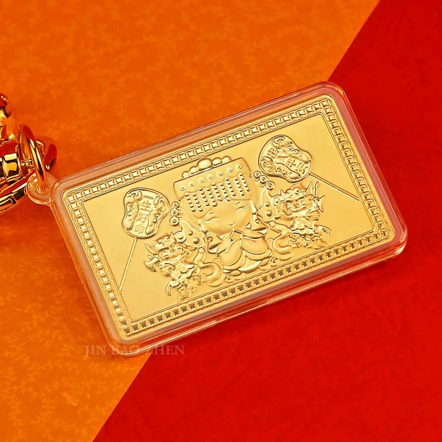 天上聖母-黃金開運平安吊飾