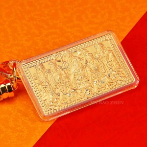 五路財神-黃金開運平安吊飾