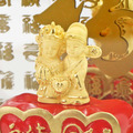 百年好合-中式婚禮祝福純黃金藝術擺件_1